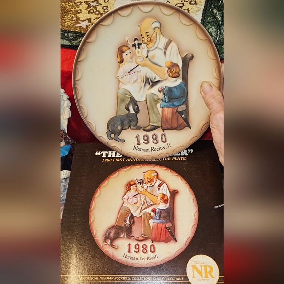 Norman Rockwell Other - NORMAN ROCKWELL "The Toymaker" Porcelain Plate - 1980 1st Annual Collector Plate
